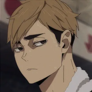 🍯 Shinsuke Kita Haikyuu!! Anime, Haikyuu, Shinsuke Kita, Siatkówka, Manga telegram sticker
