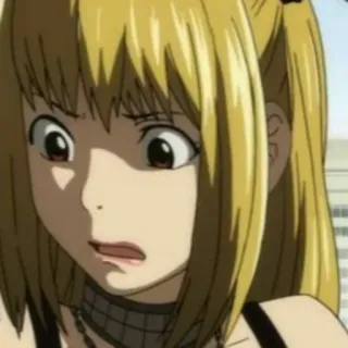 📓 Misa Amane Death Note Аниме, Девушка, Милая, Тетрадь смерти, Миса Аманэ, Миса whatsapp sticker
