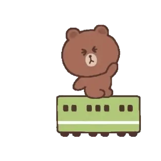 🍭Cute Cony and Brown 8 @Mycute_stickers whatsapp stickers