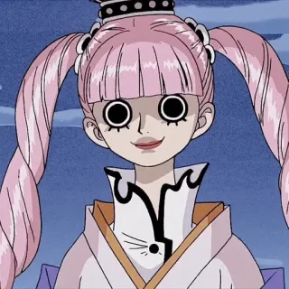 🌸 Perona One Piece anime, perona, one piece, dibujos animados, personaje whatsapp sticker