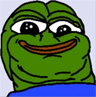 🙃 Pepe the Frog Meme, Kikker, Pepe, Internetmeme, Cartoon telegram sticker