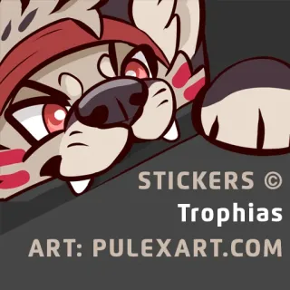 ℹ️ STICKERS ©
Trophias
ART: PULEXART.COM pegatina, animal, leopardo, peludo, arte, personaje telegram sticker