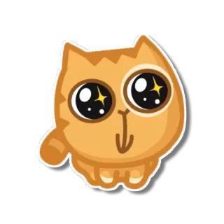 😍 gato, lindo, animal, sticker, kawaii telegram sticker
