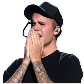😭 Justin Bieber 가수, 음악, 팝, 유명인, 사람 telegram sticker