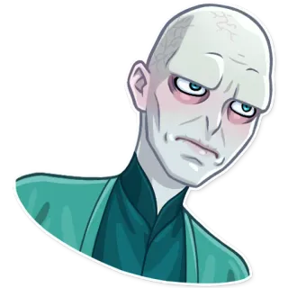 😑 Voldemort Harry Potter Voldemort, Harry Potter, Wizard, Magic, Lord Voldemort telegram sticker