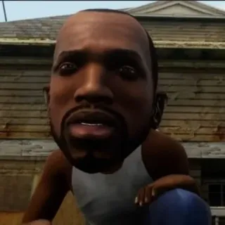 🙄 CJ Grand Theft Auto: San Andreas CJ, Grand Theft Auto, San Andreas, Video game, Personagem whatsapp sticker