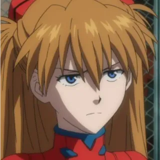 😠 Asuka Langley Sohryu Evangelion アニメ, 女の子, アスカ, エヴァンゲリオン, キャラクター telegram sticker