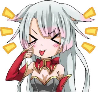 😝 애니메이션, 치비, 스티커, 귀여운, 만화, 캐릭터, 팬아트 telegram sticker
