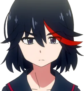 😔 Ryuko Matoi Kill la Kill Anime, Personaggio, Ragazza, Kill la Kill, Ryuko Matoi whatsapp sticker