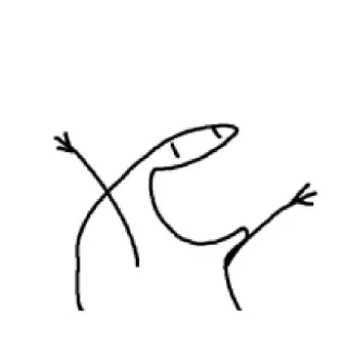 😃 Strichmännchen, Gekritzel, Minimalistisch, Cartoon, Zeichnung telegram sticker