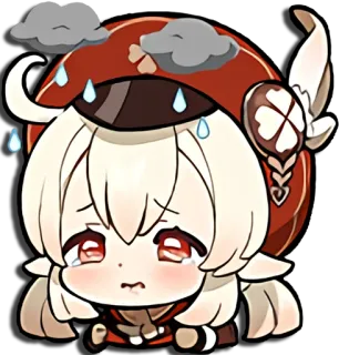 😭 Klee Genshin Impact anime, cry, sad, video game, game, genshin whatsapp sticker