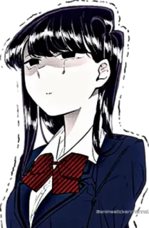 😭 Komi Shouko Komi Can't Communicate animestickerchannel Anime, Komi can't communicate, Komi Shouko, Manga, Verdrietig whatsapp sticker