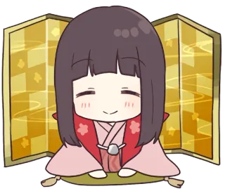 🙇 mono, anime, manga, chibi, kawaii, cultura japonesa, dibujos animados telegram sticker
