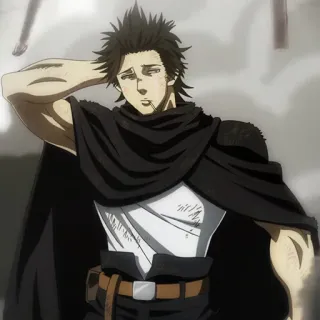 ☘️ Yami Sukehiro Black Clover Anime, Black Clover, Yami Sukehiro, Magierkönig, Manga whatsapp sticker