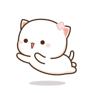 🐱 chat, mignon, animal, kawaii, dessin animé, adorable, chaton telegram sticker