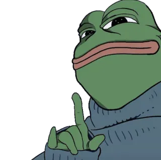 😌 Pepe the Frog Pepe, Grenouille, Mème, Mème Internet telegram sticker