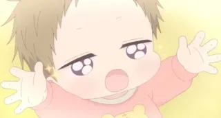 ❤️ Baby, Säugling, niedlich, Cartoon, fröhlich telegram sticker