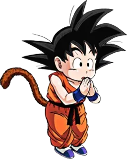 🙏 Goku Dragon Ball 动漫, 卡通, 悟空, 龙珠, 赛亚人, 儿童 telegram sticker