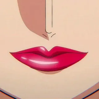 📚 lips, makeup, face, cartoon whatsapp sticker