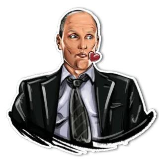 😘 Woody Harrelson นักแสดง, ผู้ชาย, คนดัง, หัวใจ telegram sticker