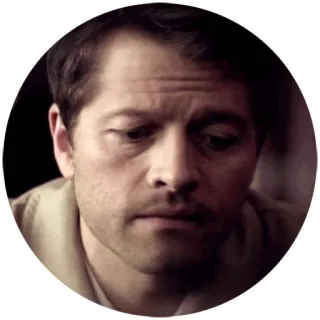 🙁 Castiel Supernatural Anioł, Postać, Serial TV, Nadprzyrodzone, Misha Collins telegram sticker