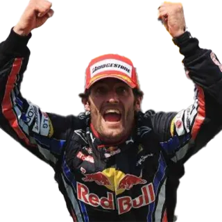 🥳 Formule 1, Vainqueur, Sports, Voiture de course, Célébration, Course whatsapp sticker