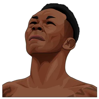 😢 fighter, athlete, portrait, illustration, man, person telegram sticker