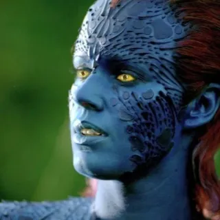 😐 Mystique X-Men มนุษย์กลายพันธุ์, แปลงร่าง, การ์ตูน, มาร์เวล, เอ็กซ์เมน telegram sticker
