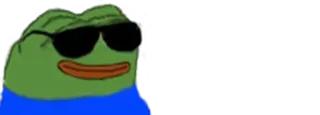😎 Pepe the Frog Pepe the Frog, meme, Internet meme, sunglasses, cool, frog telegram sticker