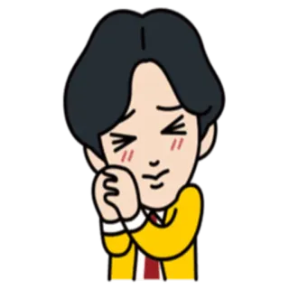 💙 cartoon, character, sad, emotions, cute whatsapp sticker