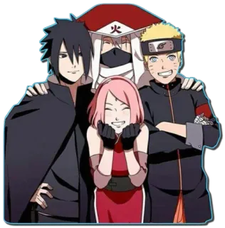 😊 Naruto anime, naruto, sasuke, sakura, kakashi telegram sticker