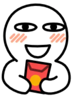 😀 Cartoon, Figur, Umschlag, Roter Umschlag, Niedlich, Fröhlich telegram sticker