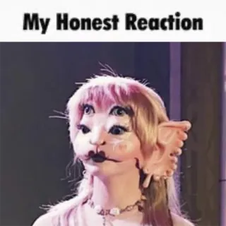 😐 My Honest Reaction Meme, Divertido, Reacción telegram sticker