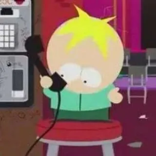 🌟 Butters Stotch South Park Butters, South Park, dibujos animados, animación, teléfono, comedia whatsapp sticker