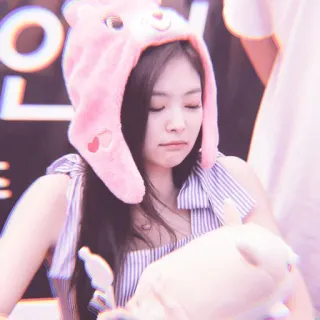 🍼 Jennie Kim K-pop, ca sĩ, Blackpink, thần tượng, nữ, người telegram sticker