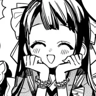 🎐 Yako Toilet-bound Hanako-kun anime, manga, cartoon, smiling, character, female telegram sticker