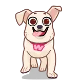 🏃♀️ cachorro, animal, animal de estimação, desenho animado, adesivo whatsapp sticker