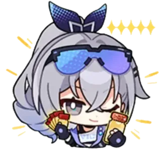 🎫 VIC Anime, Charakter, Sticker, Süß, Karten, Sonnenbrille whatsapp sticker