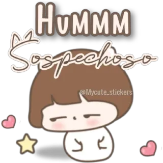 😁 HUMMM
Sospechoso 수상한, 생각하는, 귀여운, 만화, 질문하는, 표정 telegram sticker