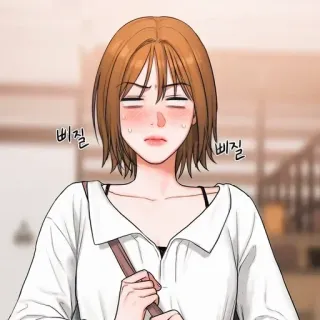 🥀 삐질 삐질 anime, mujer, avergonzada, sudando telegram sticker