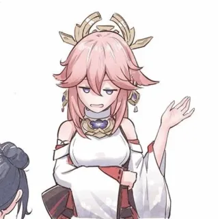 🍡 Yae Miko Genshin Impact anime, video game, character, yae miko, genshin impact telegram sticker