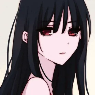 🍷 anime, girl, woman, cartoon, portrait, character, manga telegram sticker