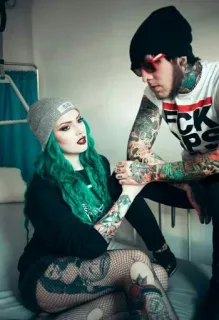 😍 FCK OFF Tato, Beanie, Emo, Alternatif, Ofensif, Sikap whatsapp sticker