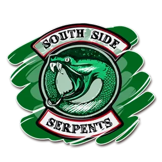 🐍 SOUTH SIDE SERPENTS змея, змей, south side serpents, ривердейл, банда telegram sticker