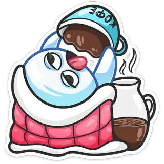 ☕ КОФЕ kaffee, cartoon, tasse, getränk, süß, kawaii whatsapp sticker
