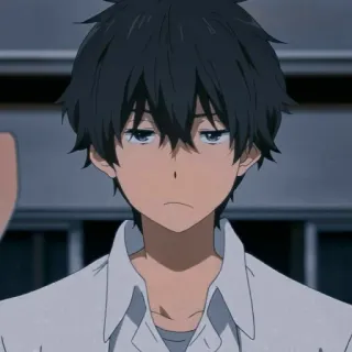 💫 Houtarou Oreki Hyouka anime, character, hyouka, houtarou oreki, oreki houtarou telegram sticker