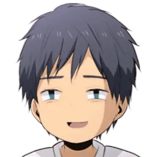 😀 anime, manga, nhân vật, sticker, mặt, tự mãn telegram sticker