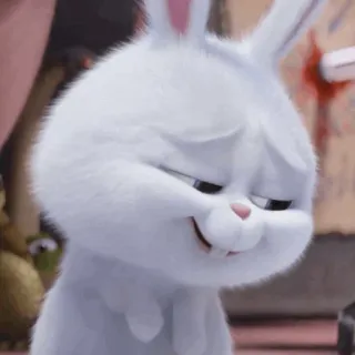 🐰 Snowball The Secret Life of Pets Kaninchen, Hase, süß, Tier, Haustier, Schneeball, Pets telegram sticker