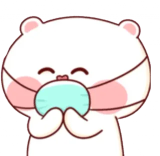 😅 медведь, милый, мультфильм, каваи, стикер telegram sticker