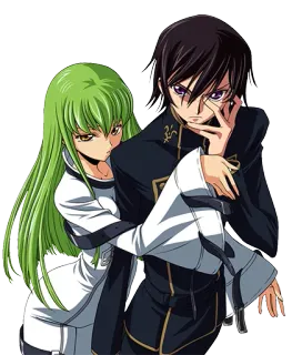 😏 Lelouch Lamperouge Code Geass Anime, Lelouch, CC, Couple, Japonais telegram sticker